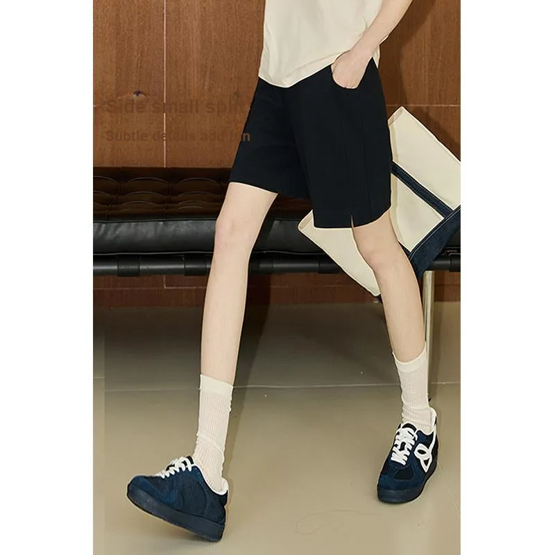KUHNMARVIN Casual Shorts Women's Navy Blue-5