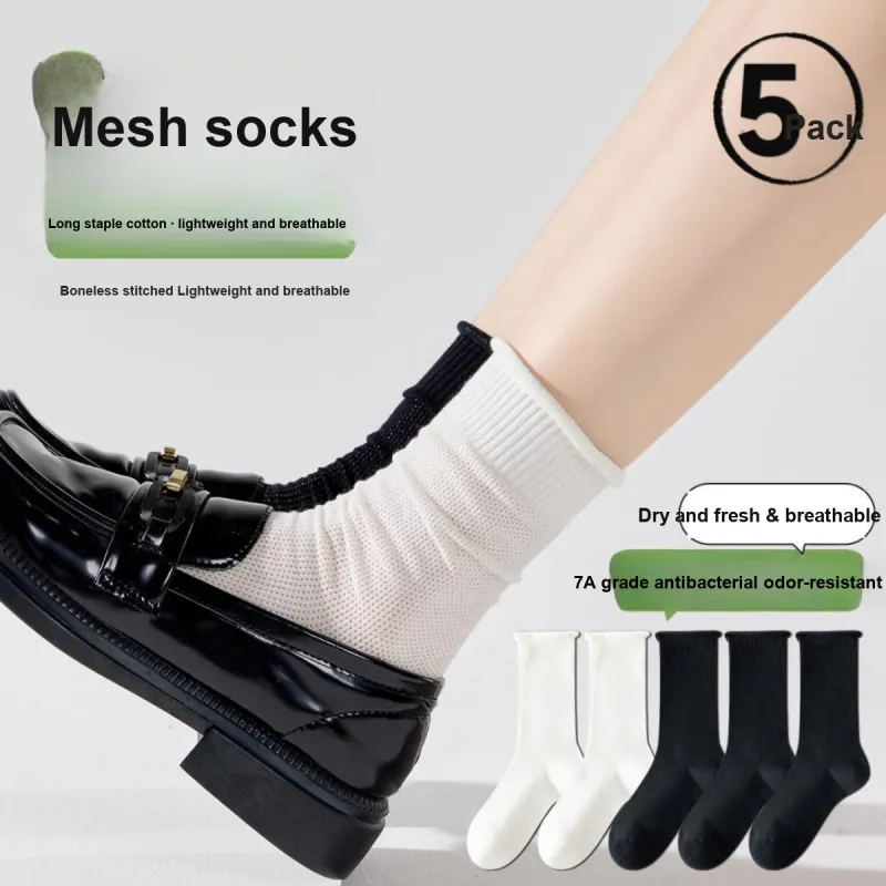 AUGUST Mid Calf Socks Women's 5 Pack-1