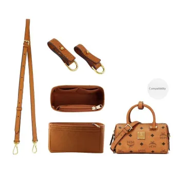 Felt Bag Strap Liner Slip Resistant Buckle Bag Accessory Women's Brown