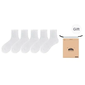 ZEROIN Mid Calf Socks Unisex Shopping Bag Combo Set