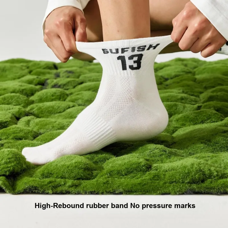Temooues Mid Calf Socks Men's Combo Set-1