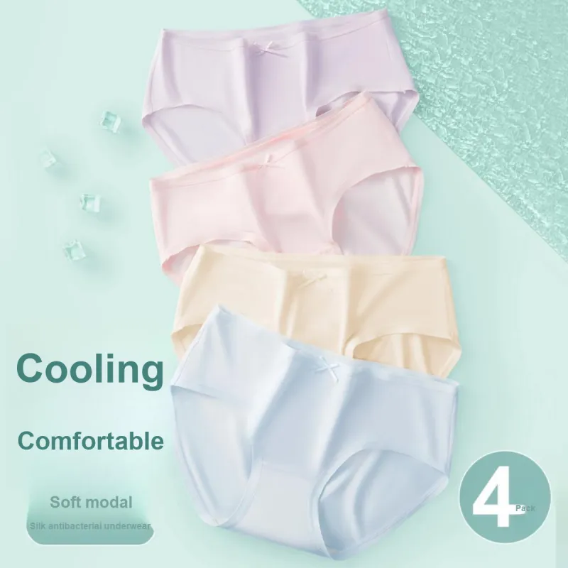 Urban Beauty Underpants Natural Cooling, No Restriction, Seamless Women's 4 Pack-1