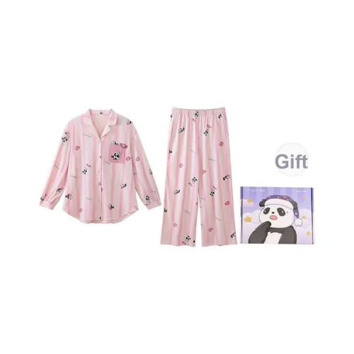 JINGYUN Deep Pajama 70 Пижамный комплект Женские Утренний свет Розовый