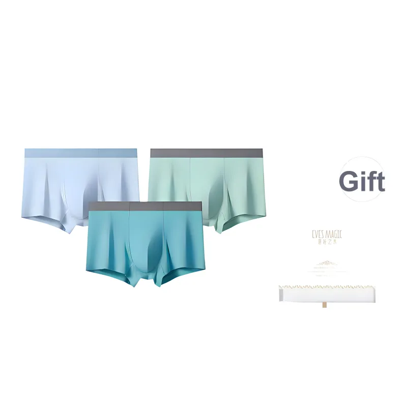 XIA.WA.ZHI.XIU Underpants Men's Shopping Bag 3 Pack-10