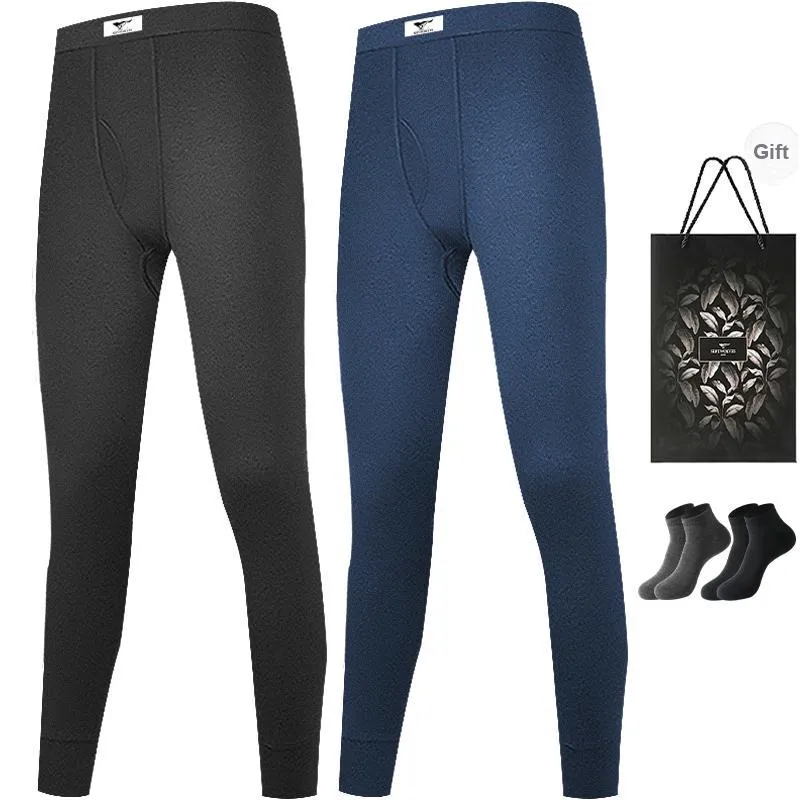 SEPTWOLVES Thermal Pants Men's 2 Pack+Shopping Bag-10