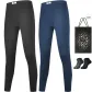 100% cotton Solid Color 2 Pack (Black+Navy Blue) Comes with 2 Pack Socks+Shopping Bag