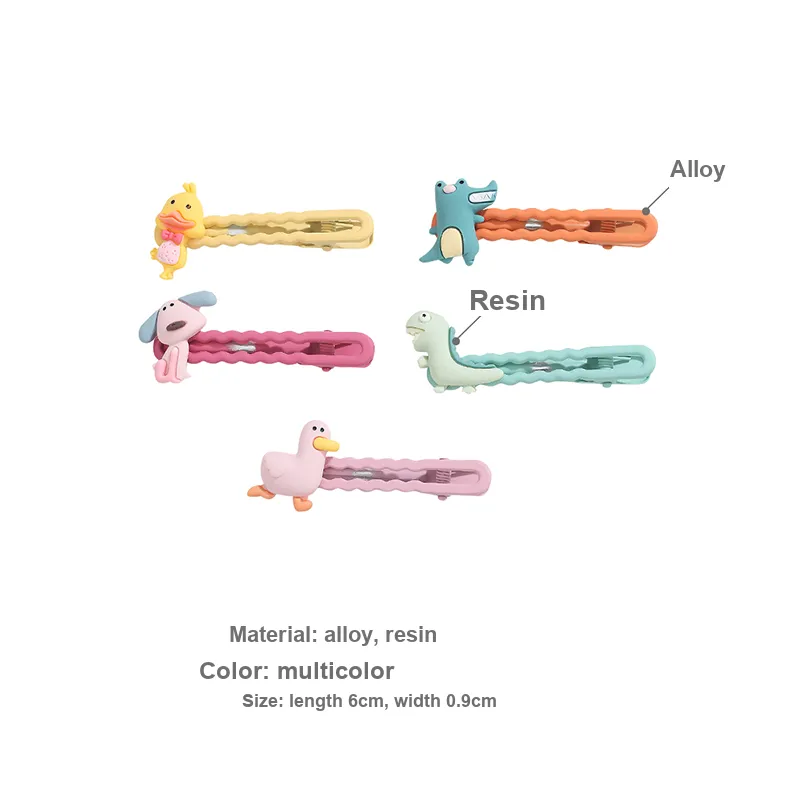 Yiru Alloy Resin Small Animal Hair Friendly Hair Clip Kids'-1