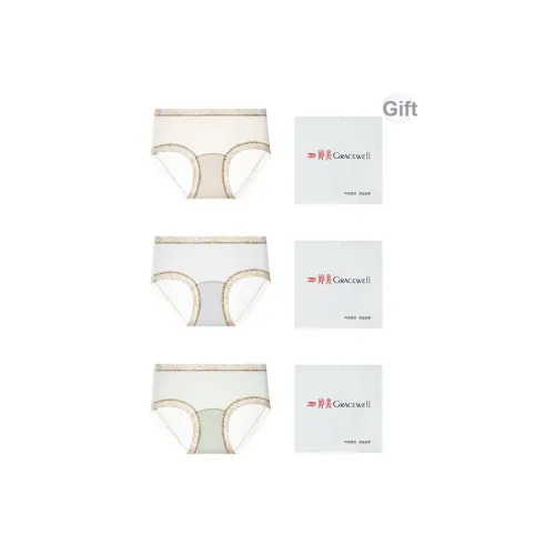 GRACEWELL Женское нижнее белье сумка для покупок 3 упаковки