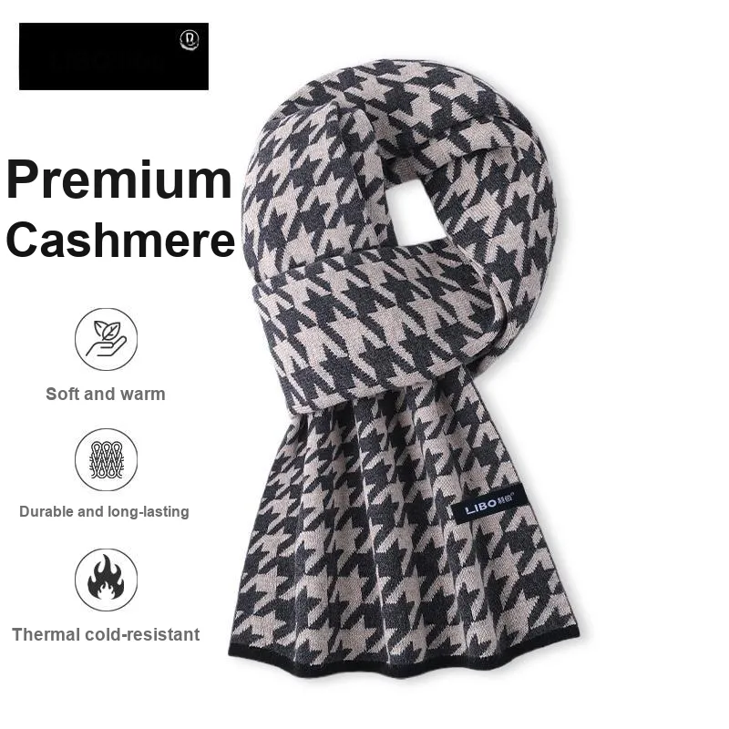 LIBO Cotton Knit Scarves Unisex-3