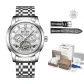 Steel Band White Dial