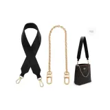 [Underarm Shoulder Strap]Black 3.8 Width 65cm+Decorative Chain