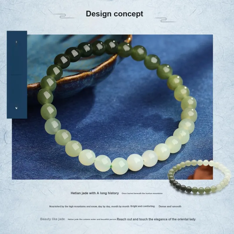 LAOMIAO Bracelets Green Jade Unisex-3