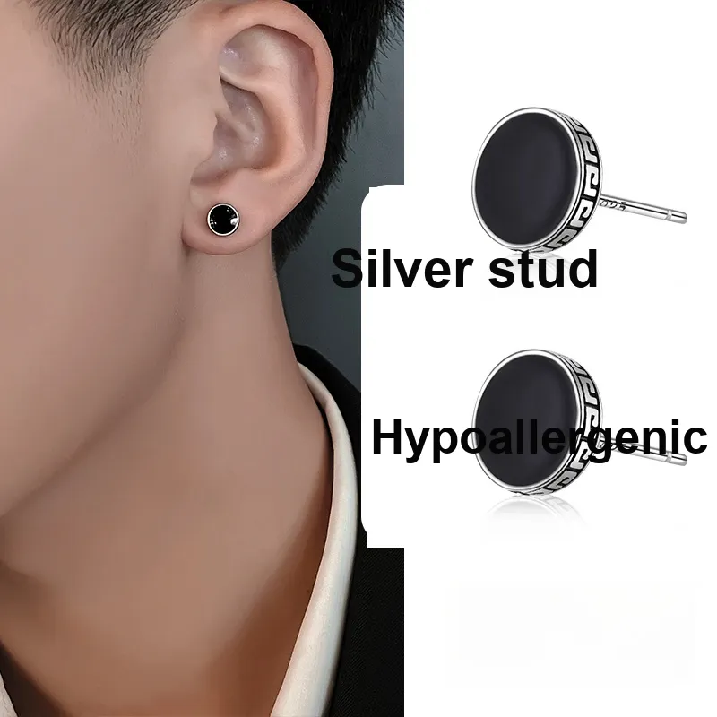 AILI S999 Fine Silver Individual Design Premium Versatile Trendy Niche Design Anti Allergy Ear Studs Unisex-3