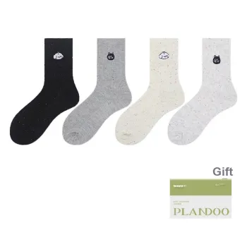 PLANDOO Mid Calf Socks Women's 4 Pack