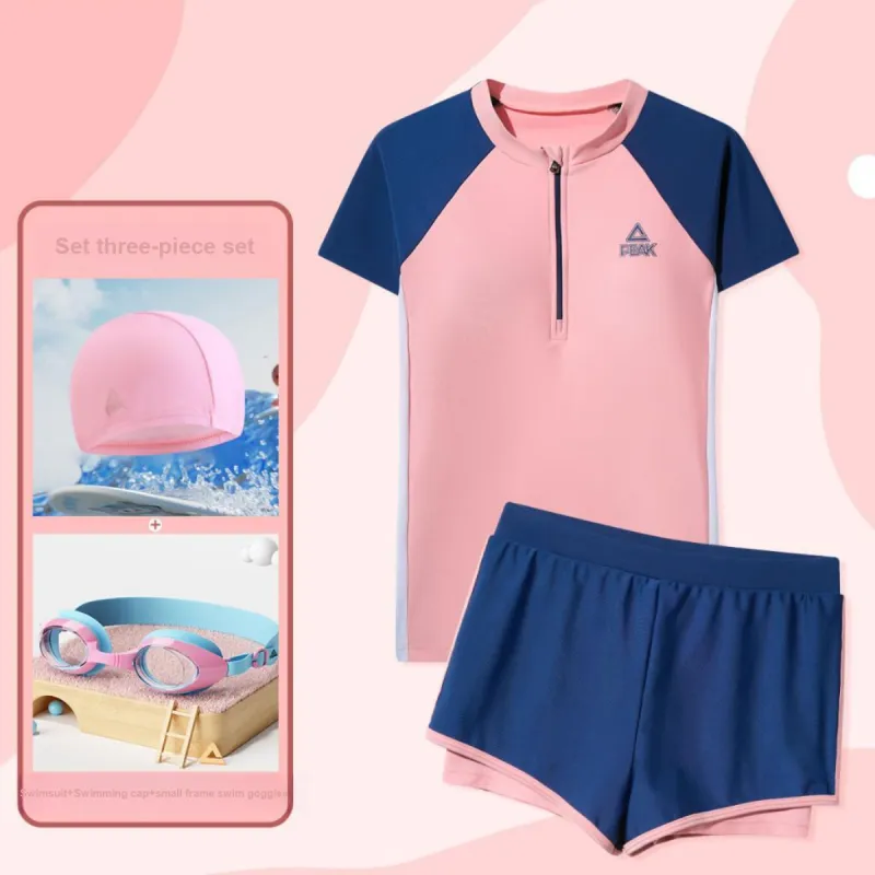 PEAK Swimming Sets Polyester Seaside Vacation With Hot Spring Kids'-9