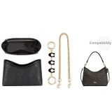 Hobo Bag Three-Piece Set[Black Liner+C-Shaped Extender Chain+Decorative Chain]