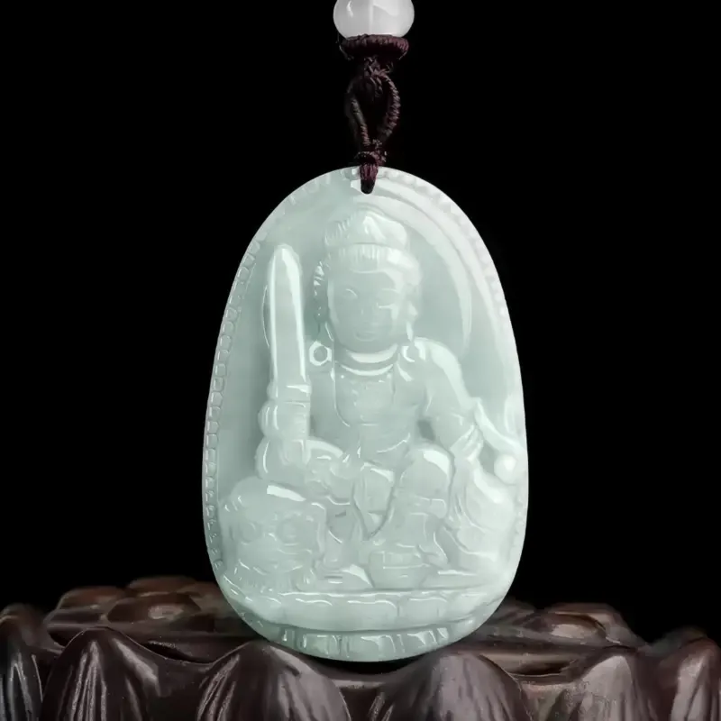 MY WORLD BEGINS AND ENDS WITH YOU Bean Type Jadeite Necklaces Unisex-8