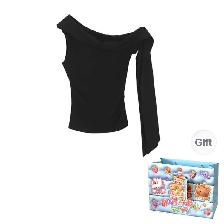 BRASS SCOUT T Shirts Women's Black Shopping Bag-1