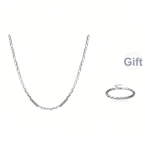 Kelanxi Титановые стальные ожерелья унисекс