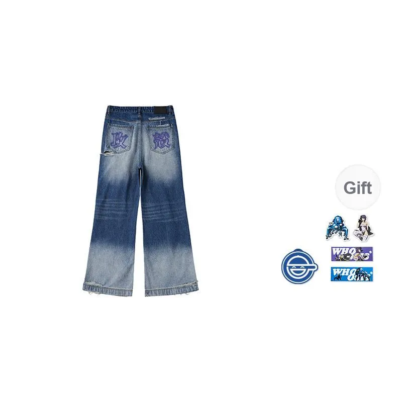 WHOOSIS X Ghost In The Shell, Collaboration Jeans Unisex-1