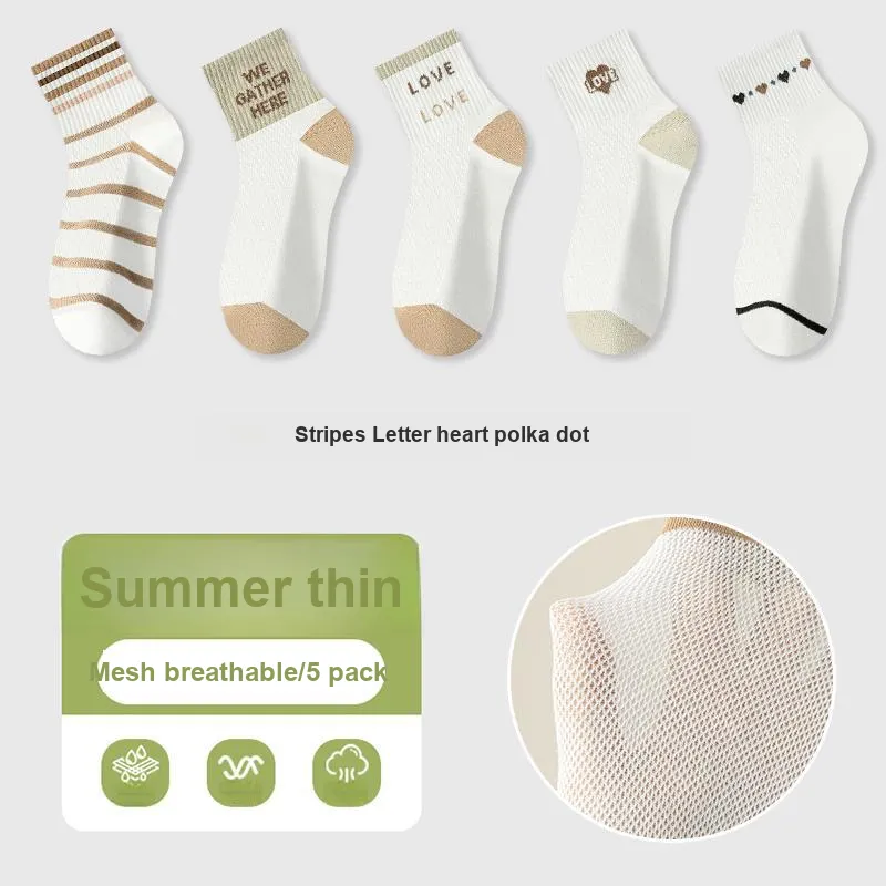 KJ Mid Calf Socks Unisex 5 Pack-0