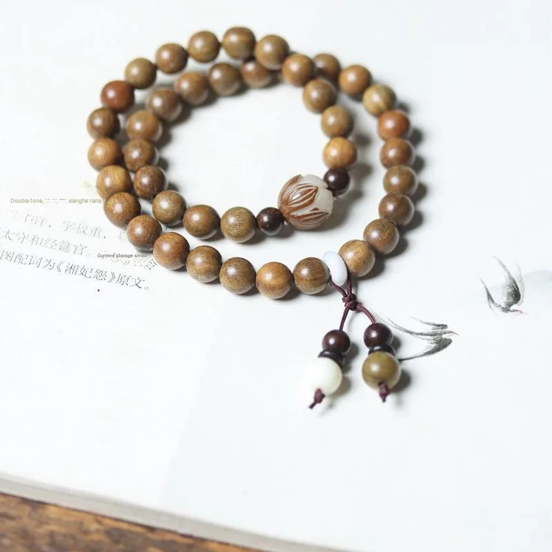 Strange Snow Green Sandalwood Wooden Bracelets Unisex-7