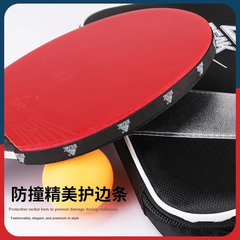 PEAK Ping Pong Paddles Unisex All Wood Black Red-1