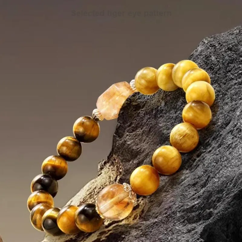 Strange Snow Tiger's Eye Stone Jade Bracelets Unisex-1