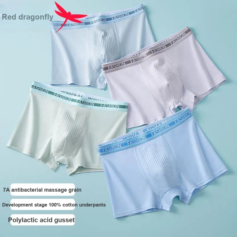RED DRAGONFLY Cotton Panties Men's 4 Pack-8