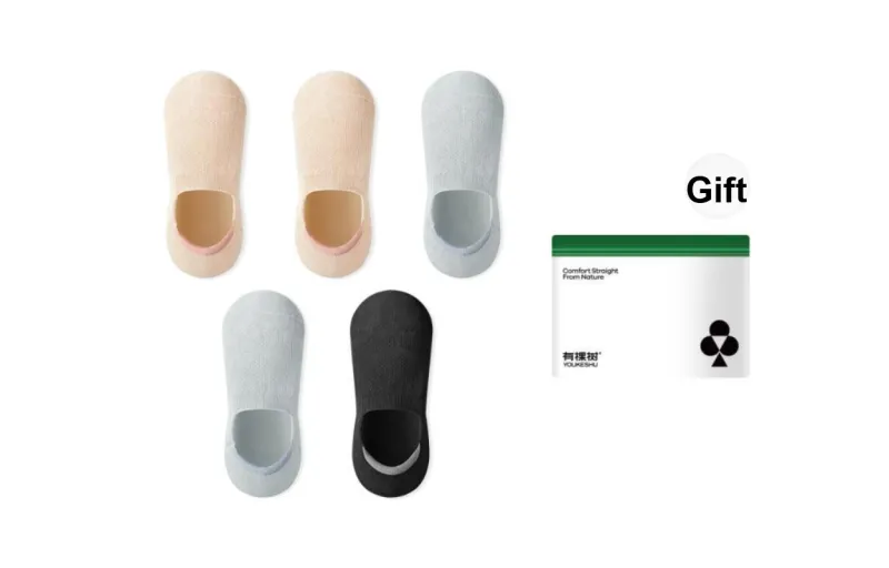 YOUKESHU Women's No Show Socks-8