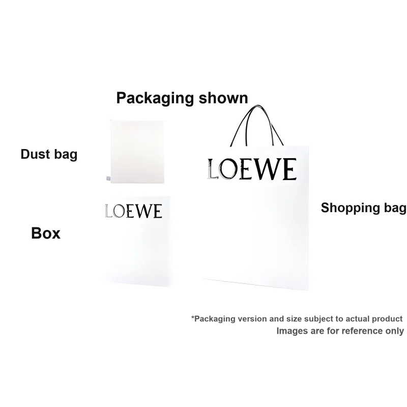 LOEWE Cow Leather Patchwork With Acetate Fiber Small Elephant Dice Charm Bag Accessory Women's Candy Yellow-2