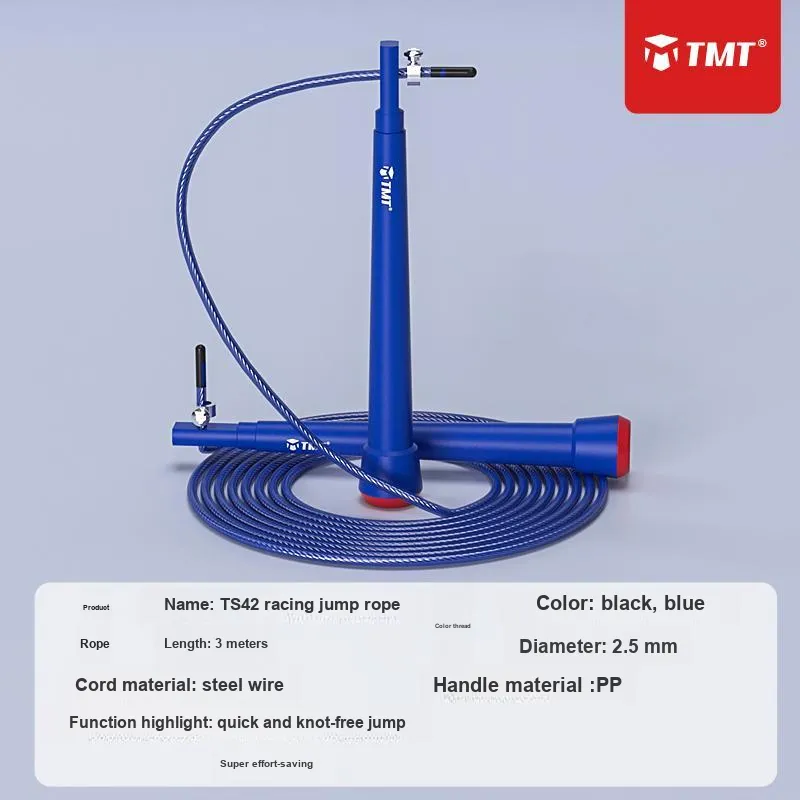 TMT Professional Racing Non Countable Jump Ropes Adults Steel Wire Rope PP Controller 3m-6