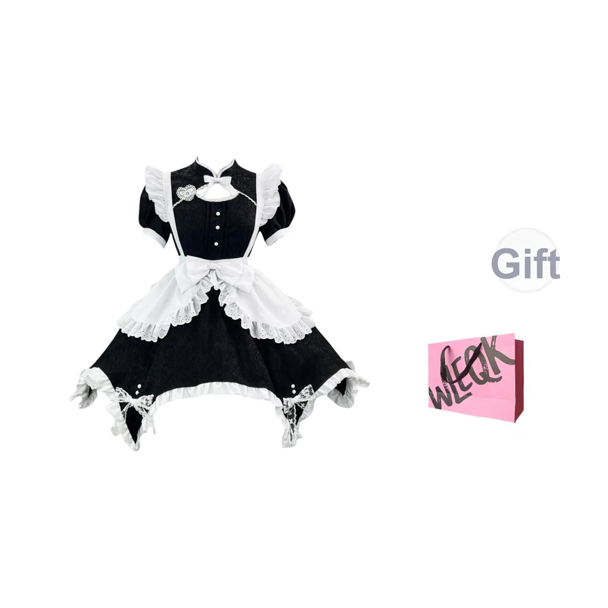 CTRTRC Черные Женские Лолита Платья