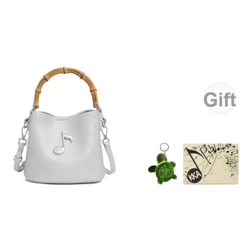 KKA Ткань Сумка Сумка через плечо Сумка через плечо Стандартная Женская Серебряный Экрю Черный