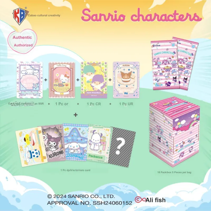 Kabao Cultural Creation x Sanrio Polaroid Second Edition Multicolor Life 10 Yuan Bag IP/Anime Cards 18 Packs/box-4