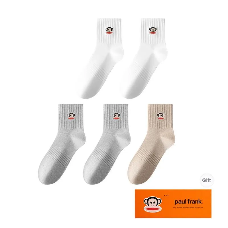 PAUL FRANK Mid Calf Socks Men's Box 5 Pack-12
