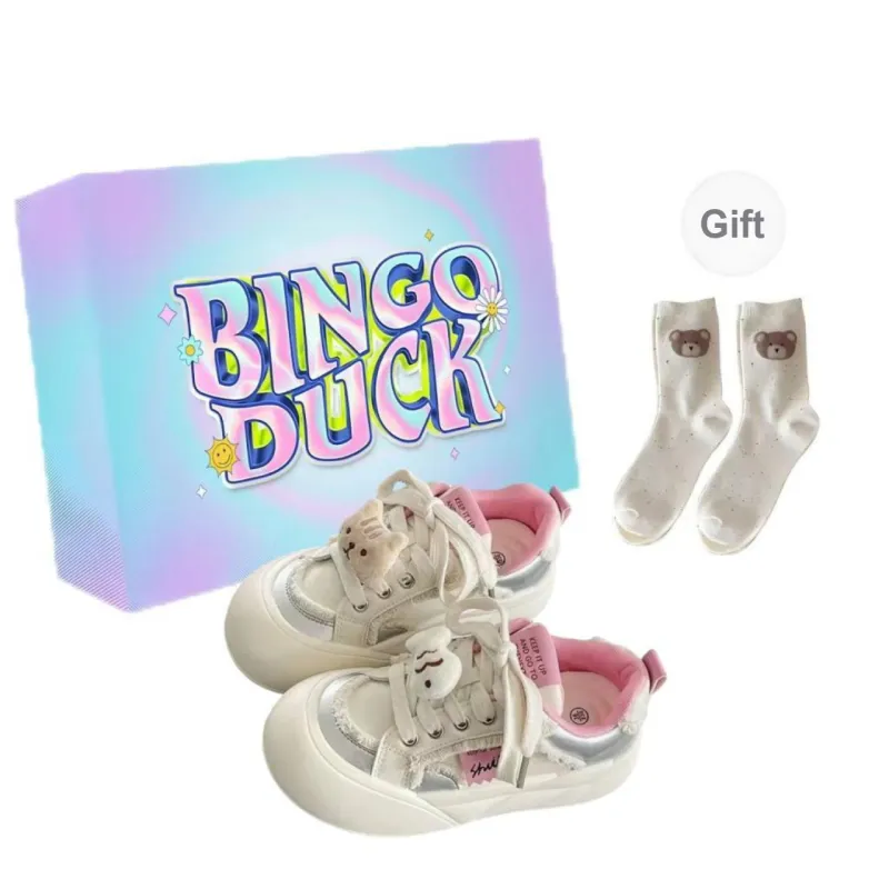 BINGO DUCK Coverage Low Top Skateboard Shoes Women's-3