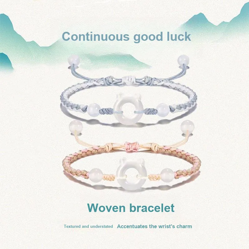 YUSHENGQING Colored Glaze Bracelets Unisex-7