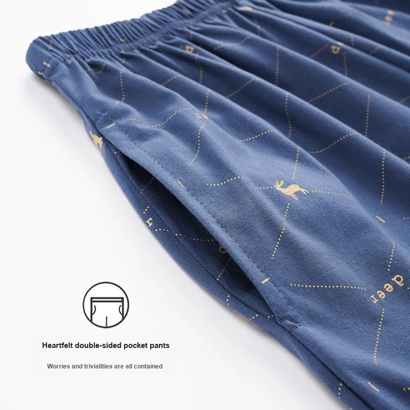 MIIOW Pajama Pants Men's Royal Blue-1