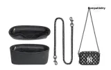 Black Gunmetal Chain 100cm+Flannelette Liner