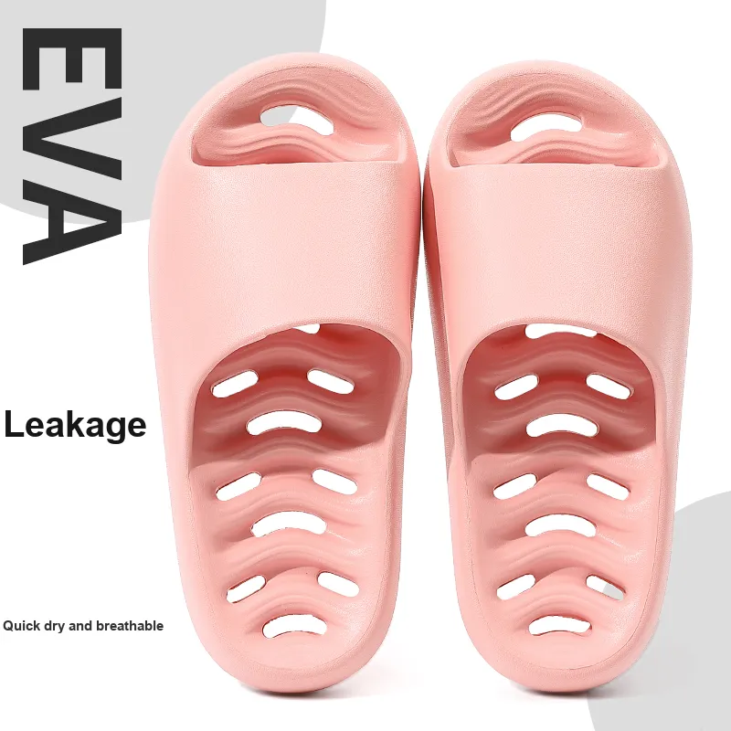 Foot Recreation Summer Comfortable Quiet Fishbone Slip Resistant Odor Resistant Comfortable Home Slippers-3