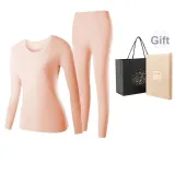 Women's Crew Neck Clothing Sets (Skin) 100% cotton Skin-Friendly/3A Antibacterial