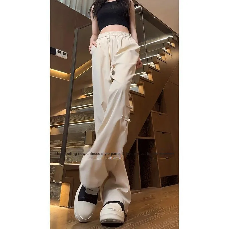DARK HORSE Casual Pants Unisex Apricot-2