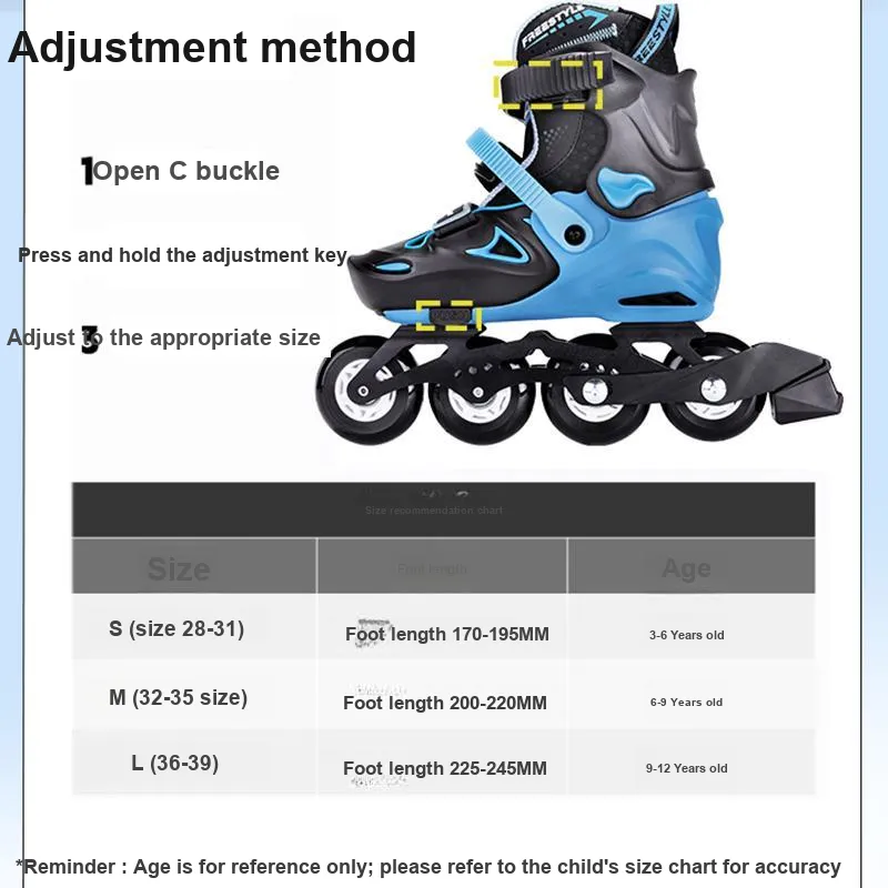 Feith Inline Skates PP Shell Casual Kids'-9