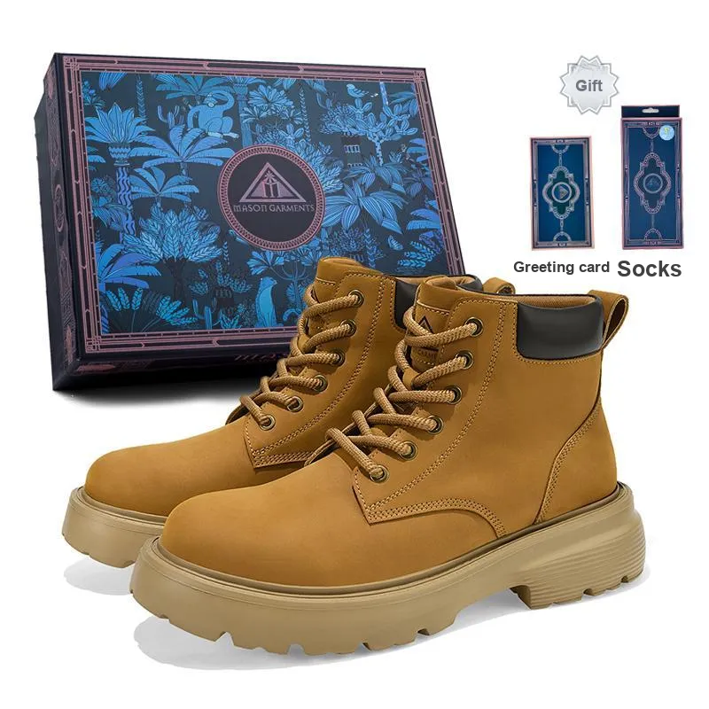Masongarments Crew Martin Boot Unisex Maple Yellow Box Limited Edition-0