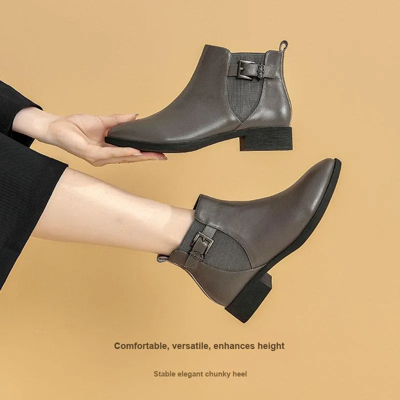DG Ankle Boots Women's Gray-7