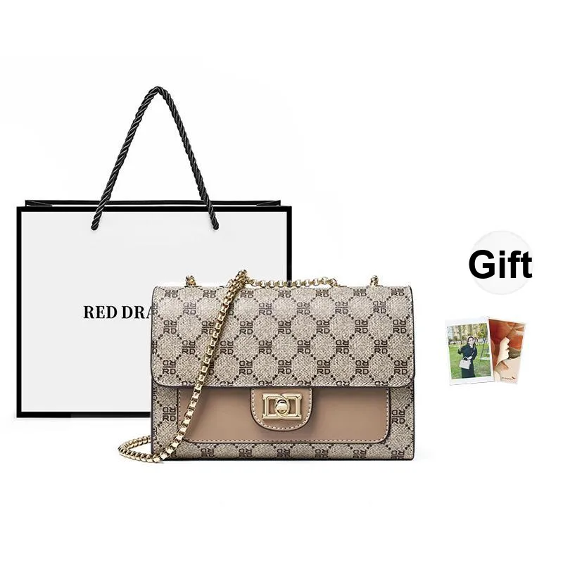 RED DRAGONFLY PVC Shoulder Bag Regular Women's Coffee-0
