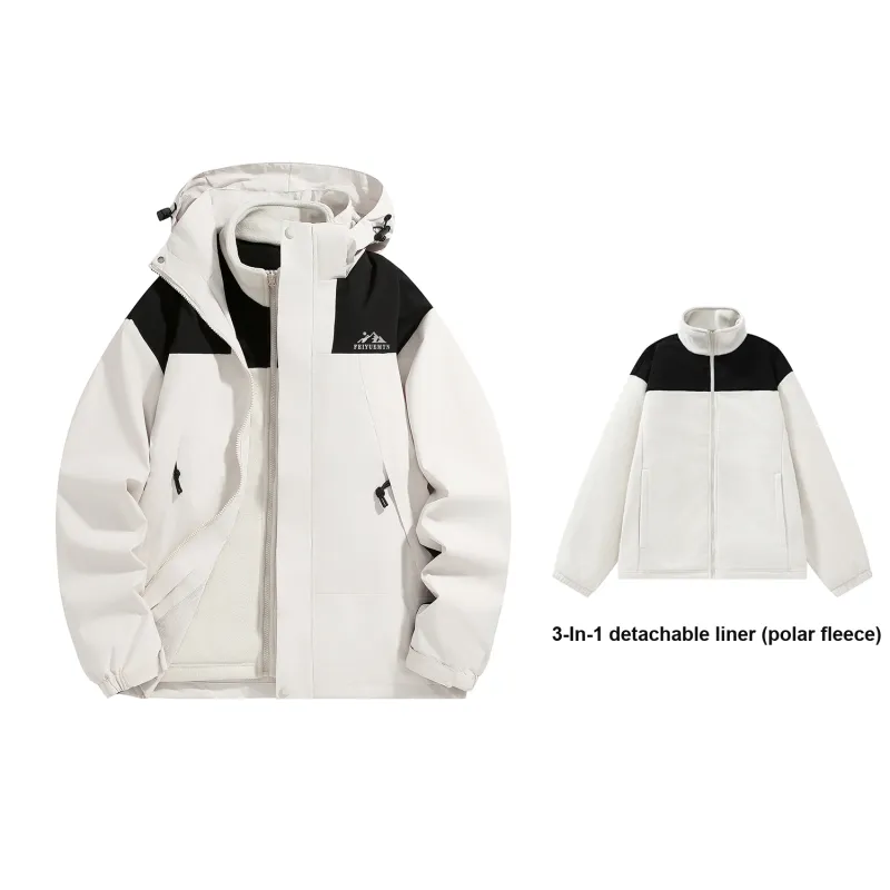 Feiyue Water-Resistant Windproof Warm Water-Repellent Windbreaker Jacket Unisex-31