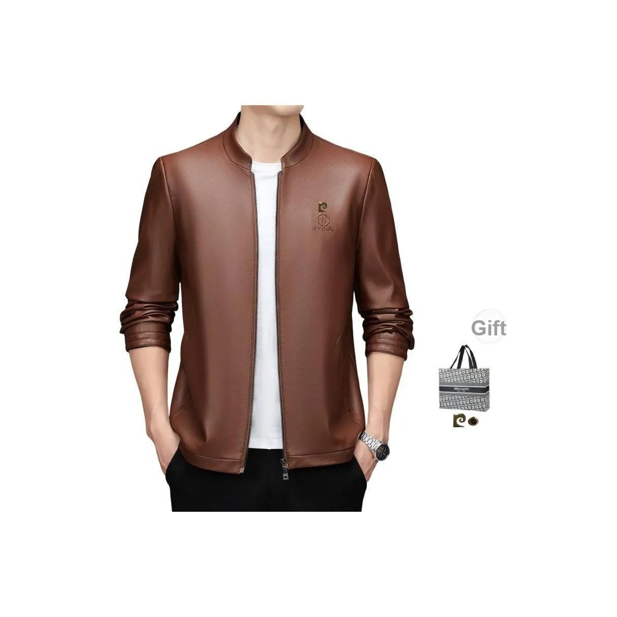 PIERRE CARDIN Кожа Куртка Мужская