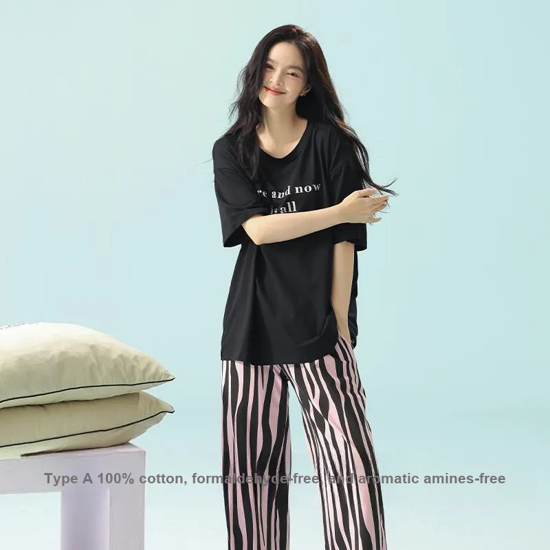 XIAFENYAN Pajama Set Women's Black-5